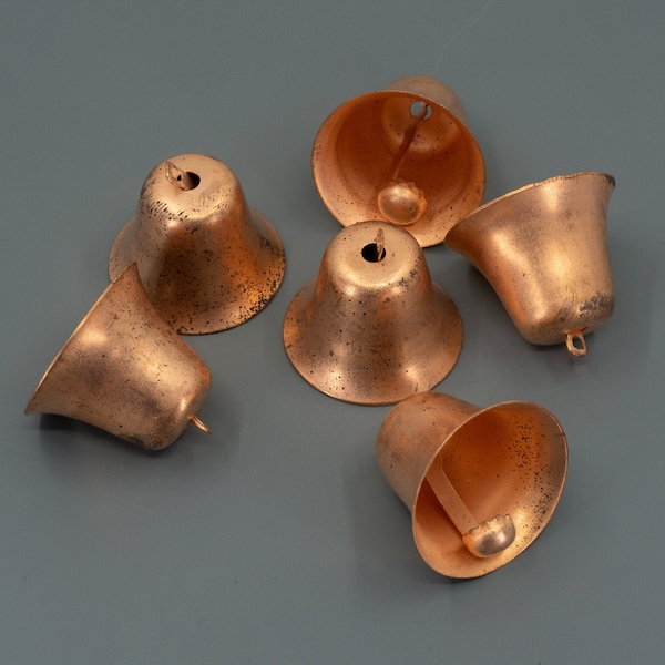 Large Brass Bell, Vintage Brass Bells, Liberty Bells, Copper Vintage Bells, Vintage Bell Charms, Copper Bells, These Bells Have NO SOUND