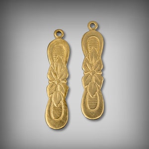 Brass Earring Components, Brass Floral Earrings, Scalloped Brass Earring Drops, Brass Earring Components, Earring Drops, UrbanroseSupplies