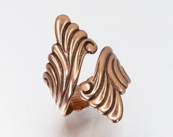 Solid Copper Floral Ring 019 Available in sizes 12 Solid Copper Floral Ring 019 Available in sizes 12