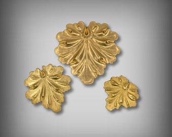Raw Brass Leaf Findings: US Made Jewelry Components
