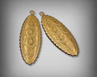 raw brass earring findings, brass finding, brass earring drop, earring accessories, earring connector,  oblong earrings, UrbanroseSupplies