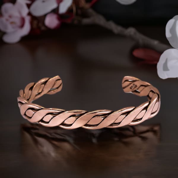 EXTRA LARGE Heavy Men's Copper Bracelet, HUGE Copper Bracelet, Solid Copper Bracelet, Twisted Wire Copper Bracelet