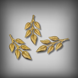 Fern Leaf, Brass Stampings, Brass Findings, Brass Leaves, Brass Stampings, Leaf Pendants, Brass Jewelry Supplies, UrbanroseSupplies