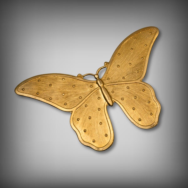 LARGE Brass Butterfly, Brass Findings, Butterfly Pendant, Insect Stamping, Jewelry Findings, Jewelry Supplies, UrbanroseSupplies