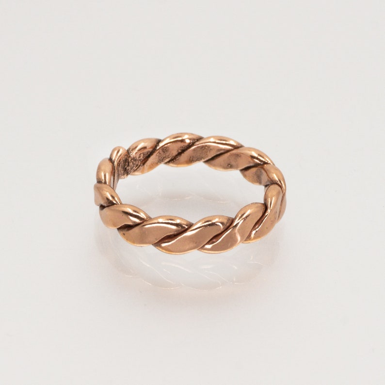 Twisted COPPER Ring Solid COPPER Ring Twisted Wire Copper Etsy