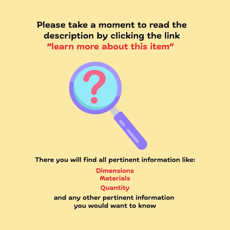 a poster with a magnifying glass and question mark