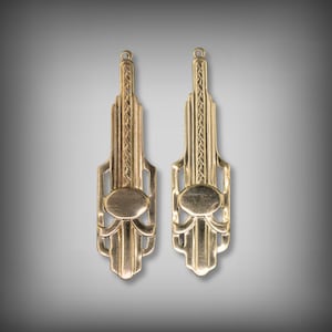 Raw Brass Earring Findings, Art Deco Earrings, Brass Finding, Brass Earring Drop, Earring Accessories, Earring Connector, Dangle Earrings