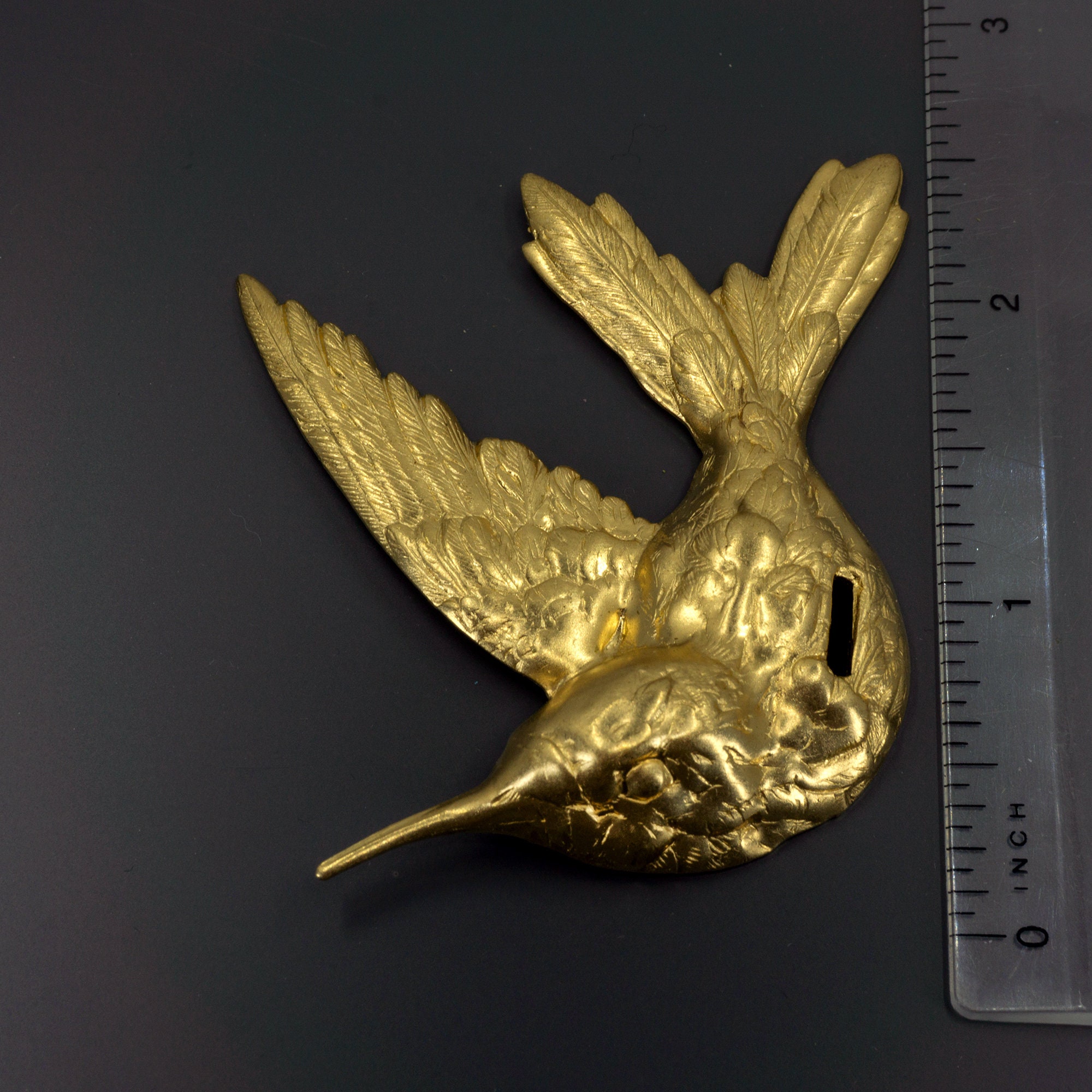 Brass Findings LARGE Brass Hummingbird Focal Brass Etsy