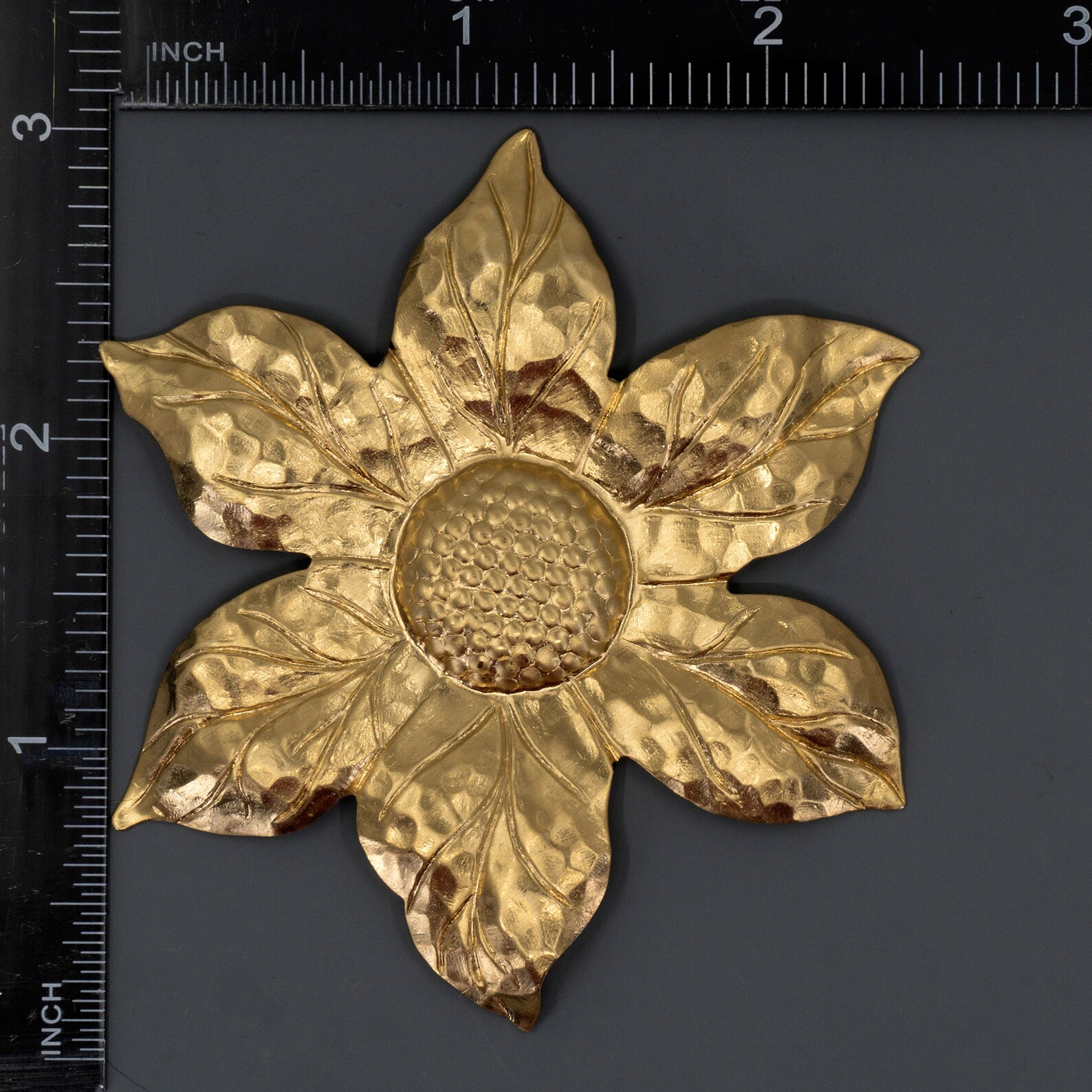 Brass Findings Huge SUNFLOWER Brass Stamping Brass Sunflower Etsy