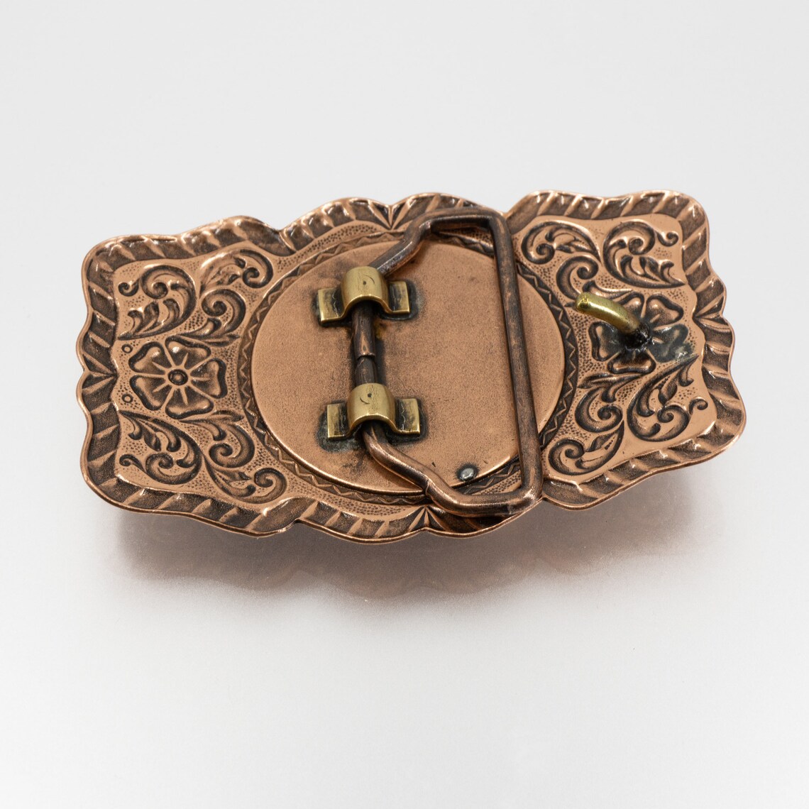 COPPER Belt Buckle Solid Copper HORSEHEAD Belt Buckle Etsy