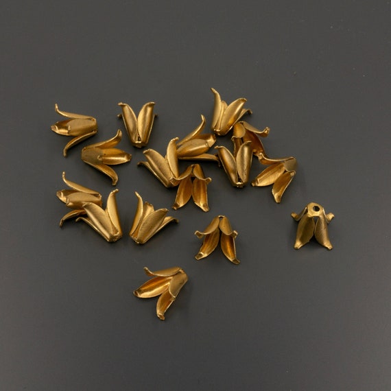 Brass bead caps deals