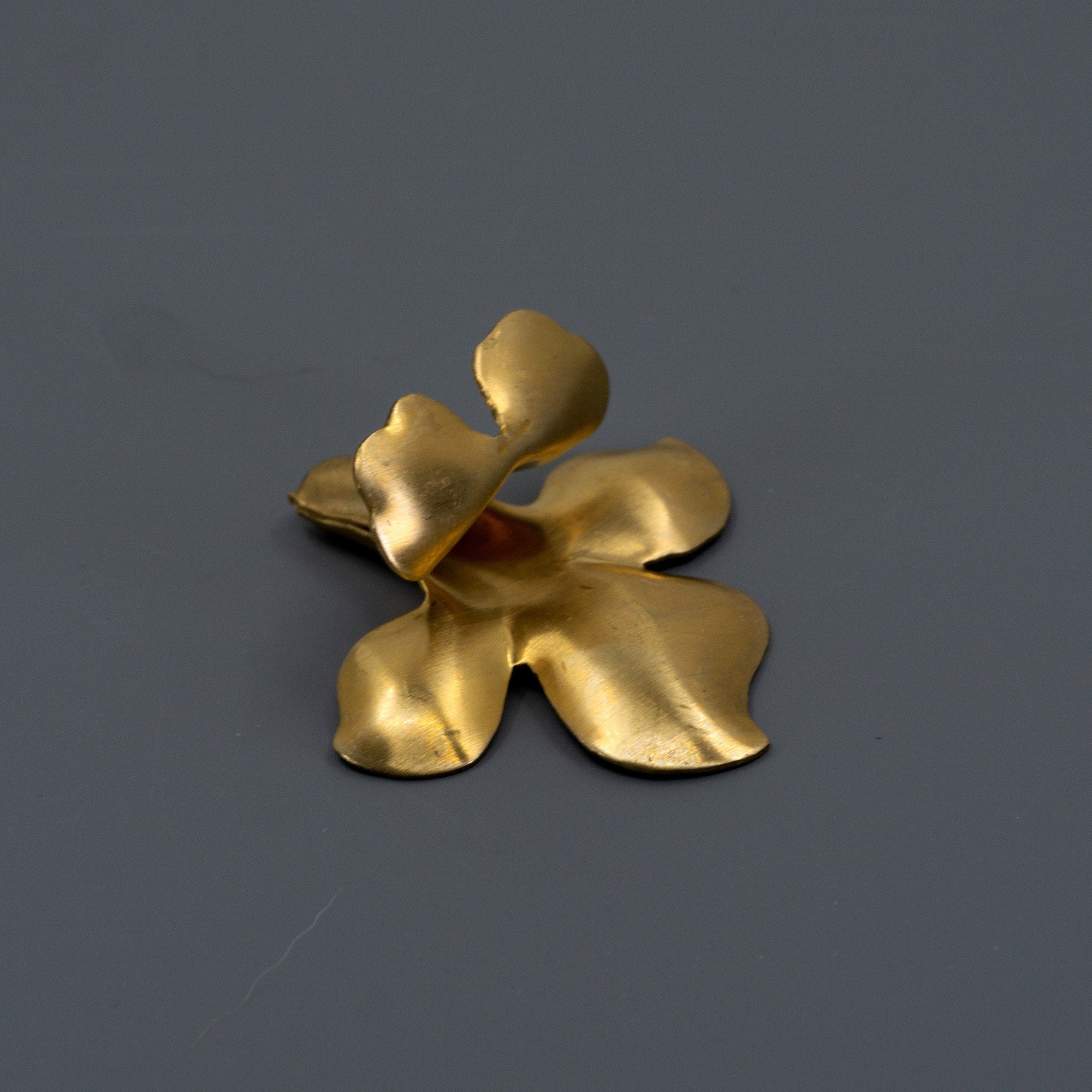 Brass Findings Brass Flower Brass ORCHID 3D Brass Flower Etsy