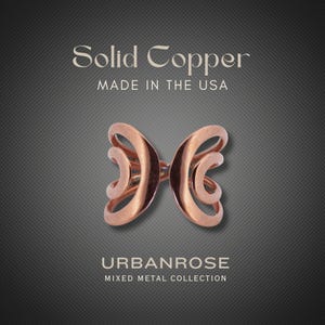 Beautiful Copper Wire Ring in a hand wired design of Pure solid Copper. Durable Heavy Swirl Design