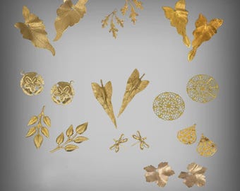 Raw Brass Earring Findings: 12 Pair DIY Jewelry Making Supplies