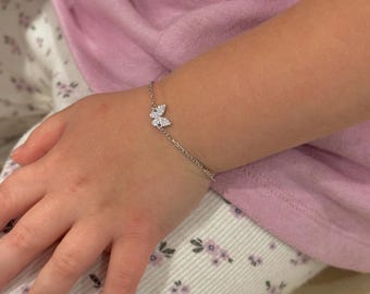 Pulsera de mariposa para niños - Pulsera para bebé - Joyas de mariposa - Pulsera para niños pequeños