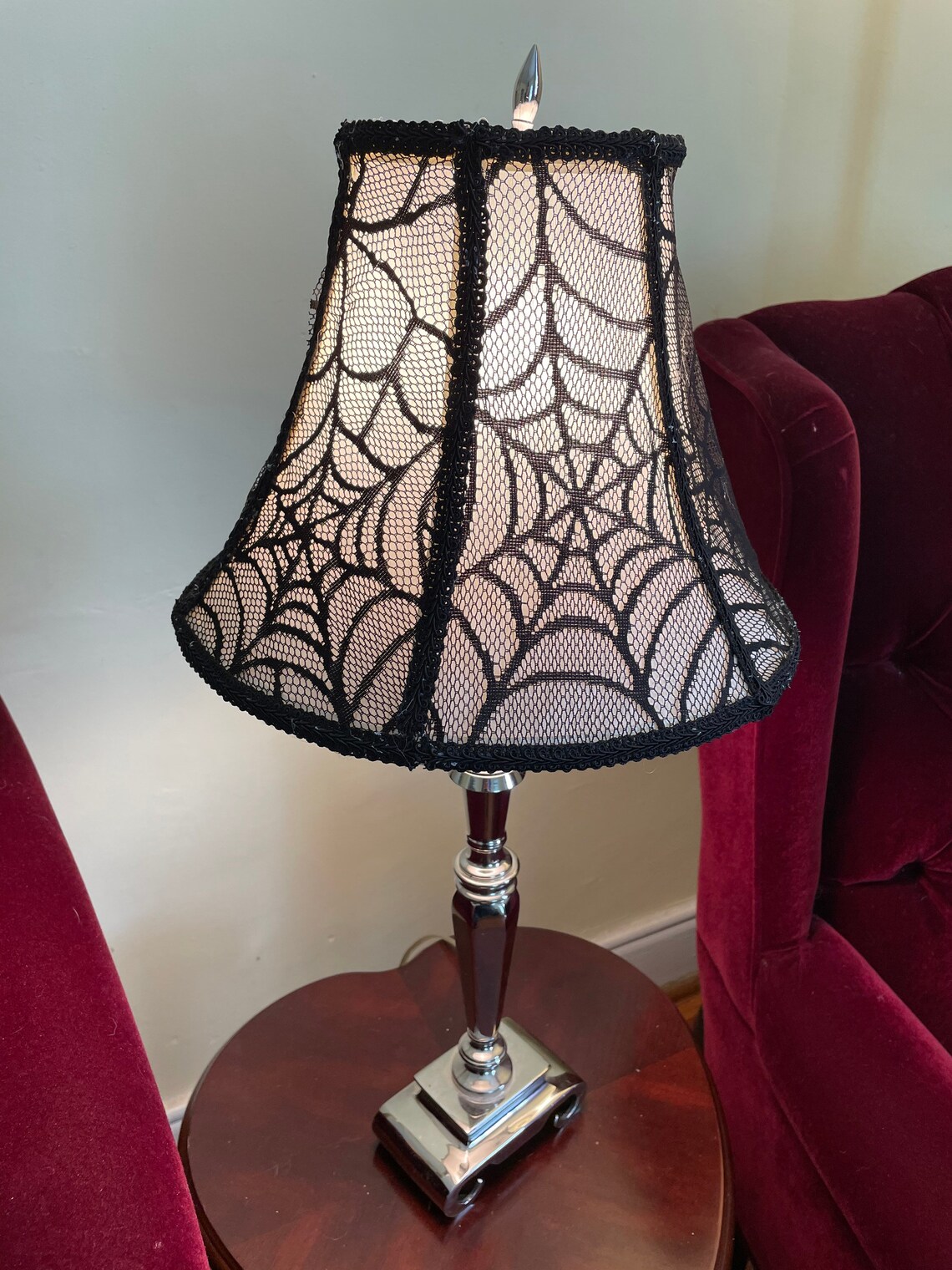 Spiderweb lamp shade Etsy
