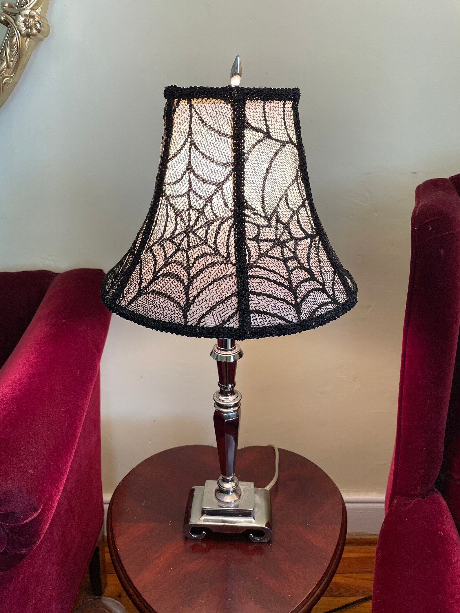 Spiderweb lamp shade Etsy