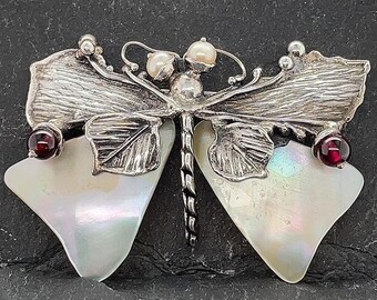 BROOCHES BUTTERFLY 3 Vintage Butterfly Brooch Pins Sterling Silver
