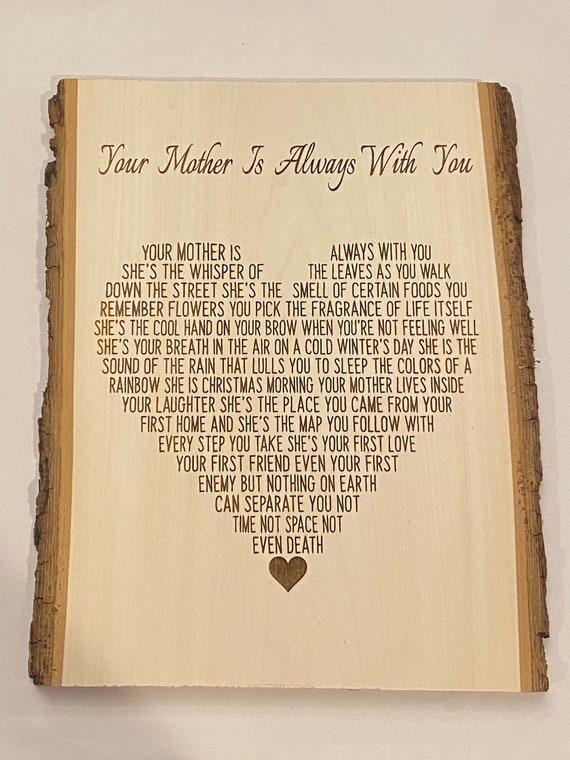 Your Mother Is Always With You Your Mother Is Always With You By Deborah R. Culver / Mothers | Etsy