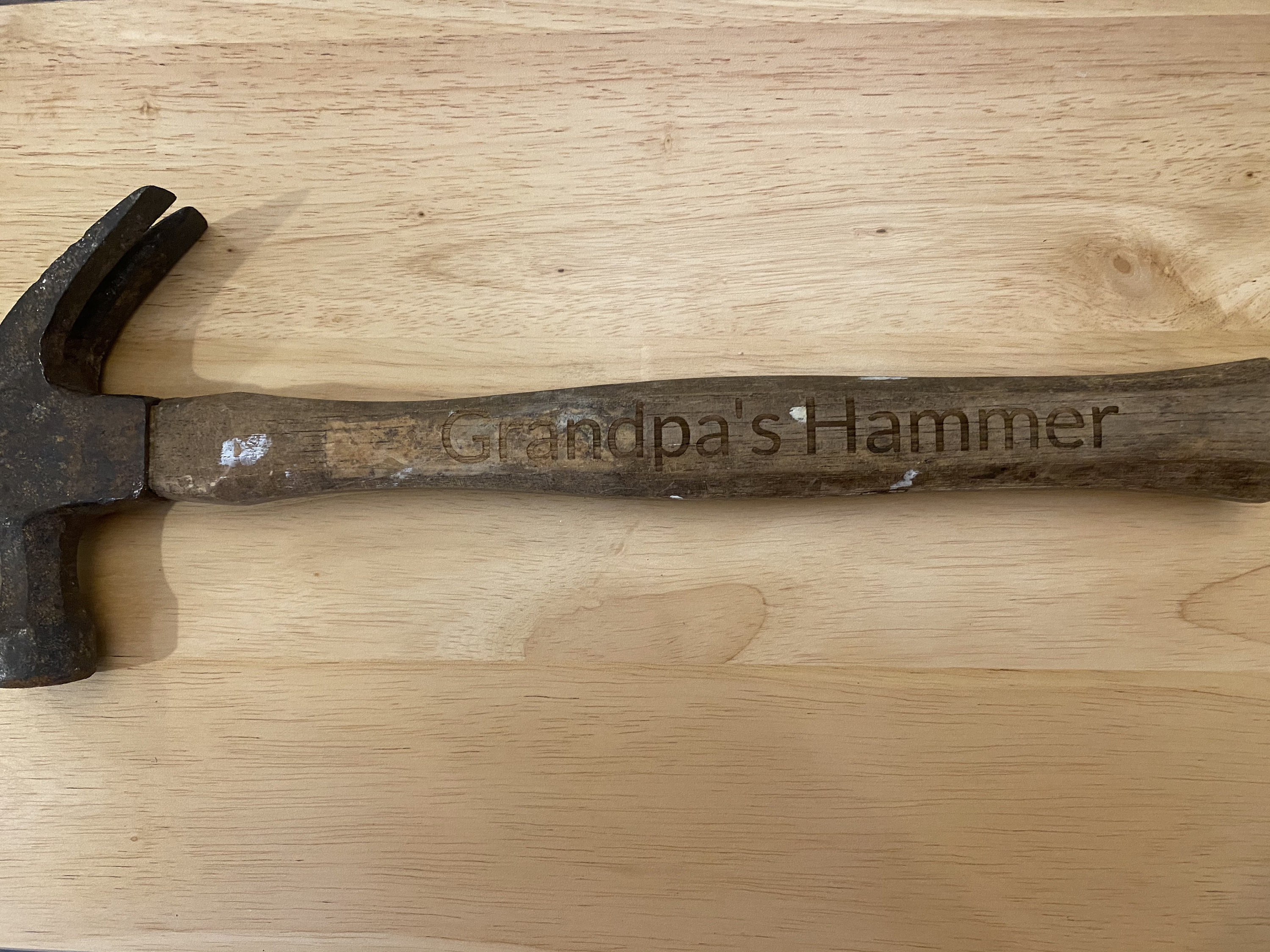 Laser Etched Claw Tooth Hammer With Personalized Message. Etsy