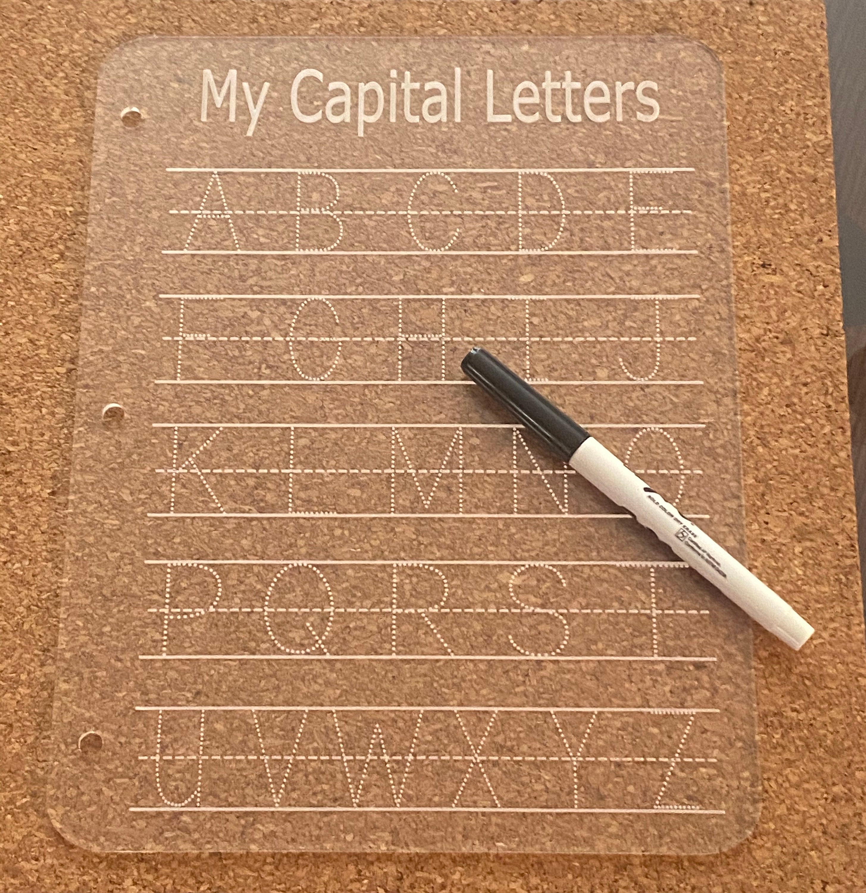 ABC Board/ Dry Erase letter Boards / Rounded Corners / Learn Etsy