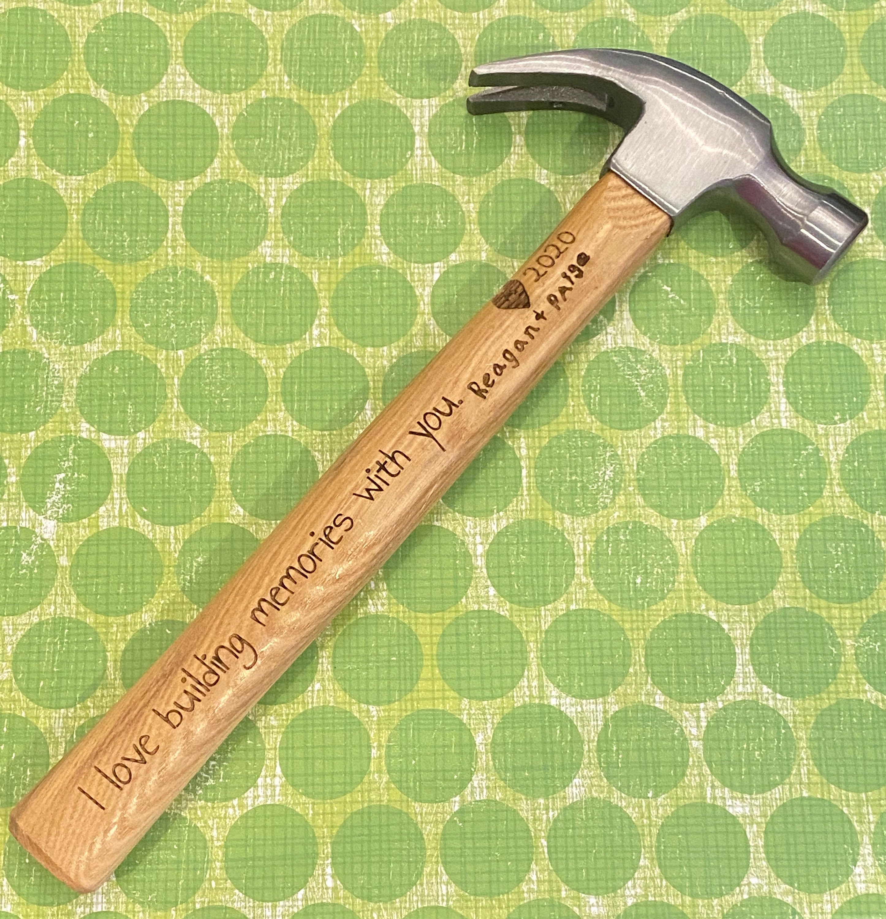Laser Etched Claw Tooth Hammer With Personalized Message. Etsy
