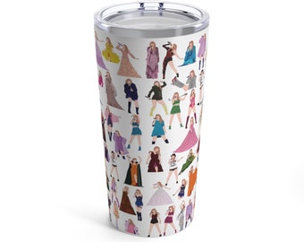 Taylor Swift Inspired Tumbler 20oz, Eras Tour Outfits, Taylor Tumbler, Taylor Swiftie Merch, Swiftie Tumbler, Eras Tour Tumbler