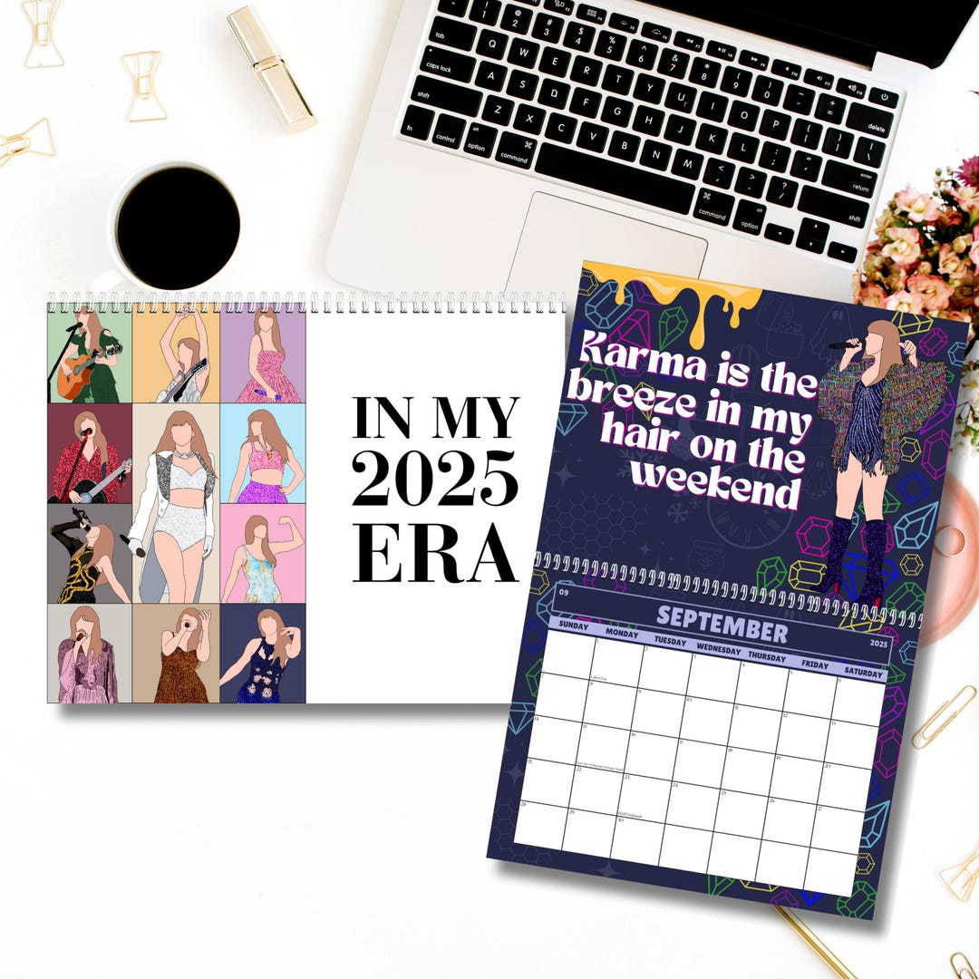 Taylor Swift Inspired 2025 Calendar, 2025 Eras Tour Calendar, Surprise