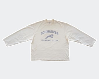Langarm-T-Shirt des Schnauzer Running Clubs (AUF BESTELLUNG GEFERTIGT)