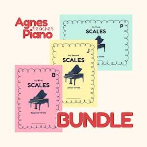 Scales Bundle for Beginner to Preliminary Piano Students | agnesteachespiano.com