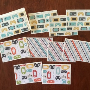 Video Game Controller Tiny Cards 10er Set