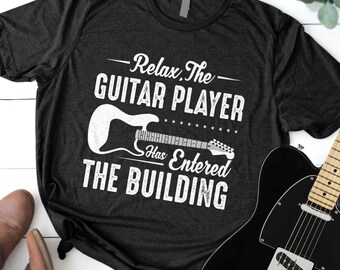Guitar T-Shirt | Funny Cool Unique Guitar Player Gift | Acoustic Electric Music Lover | Top for Men | Musician Band Tee Shirt