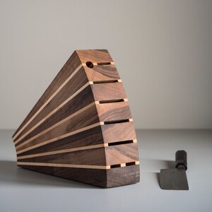 Wooden Knife Block – Holds 7 Knives, Compact Design, Perfect Gift for Chefs