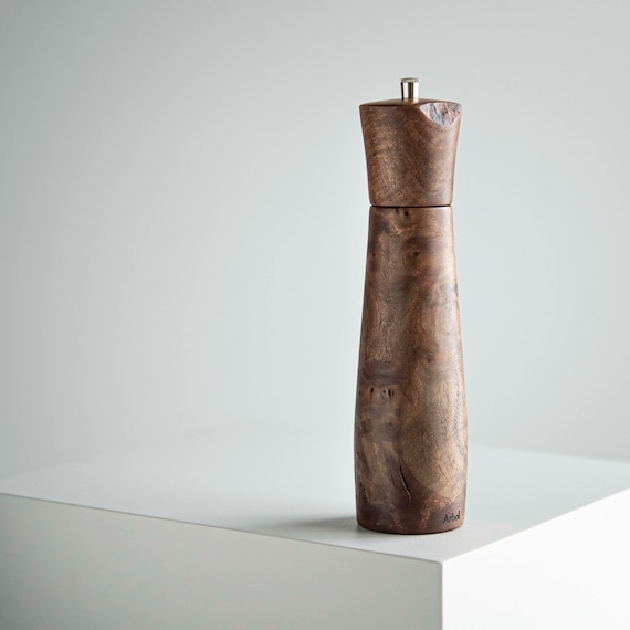 Unique, Gorgeous Wood Walnut Burls Pepper or Salt Grinders-Handmade by craftsmen.