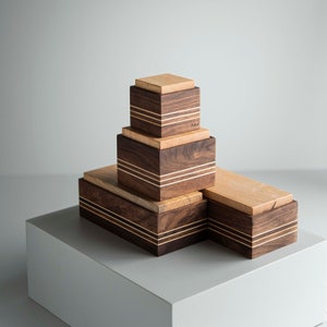 Premium Maple Wood Salt Cellar with Lid