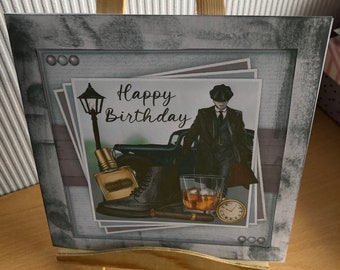 Peaky Blinders Happy Birthday Card Etsy Espana