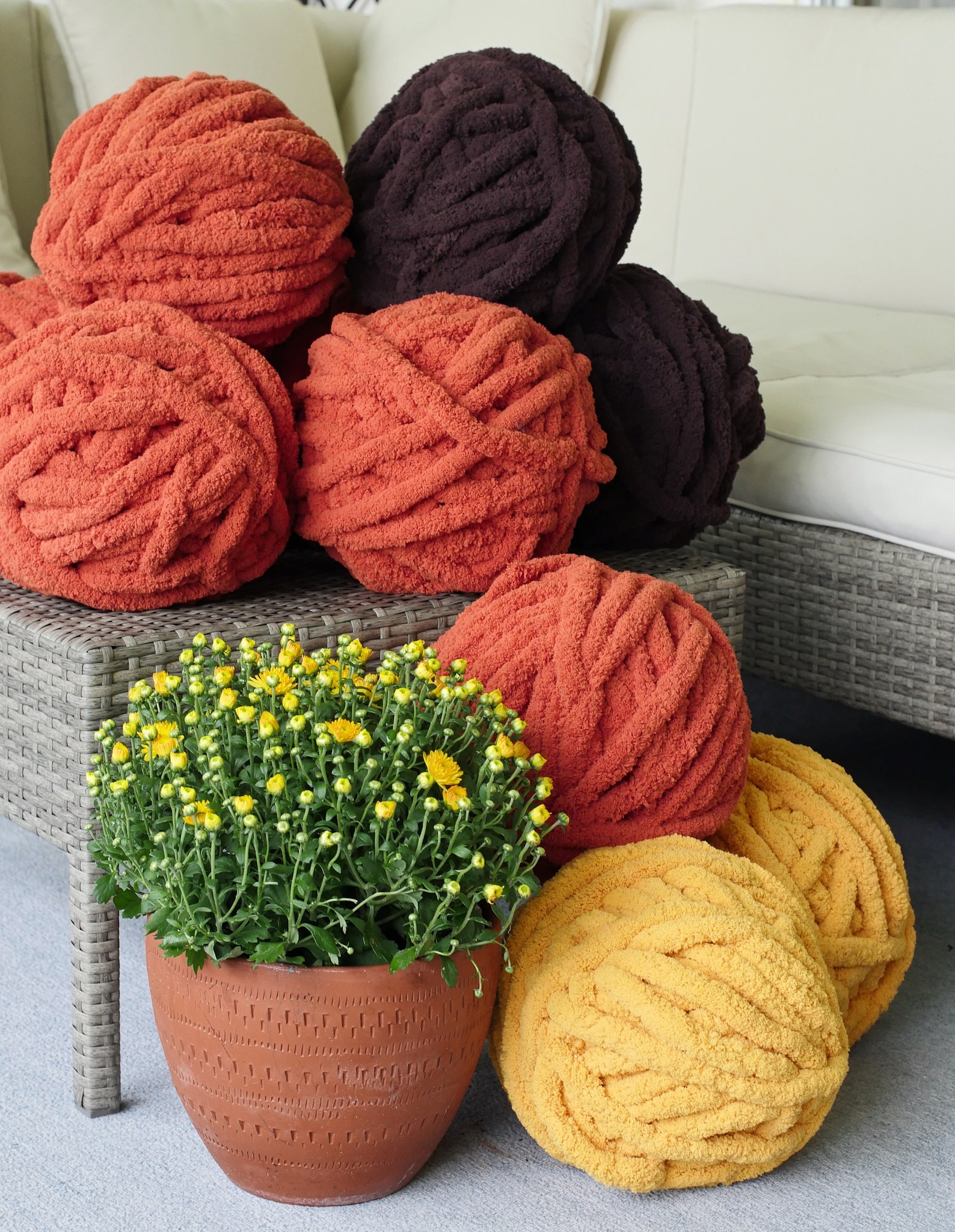 Chenille Chunky Yarn DIY Chunky Blanket Arm Knitting Yarn Etsy