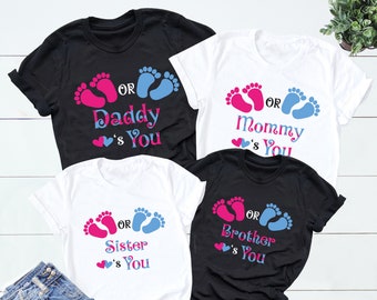 Gender Reveal Shirt Etsy
