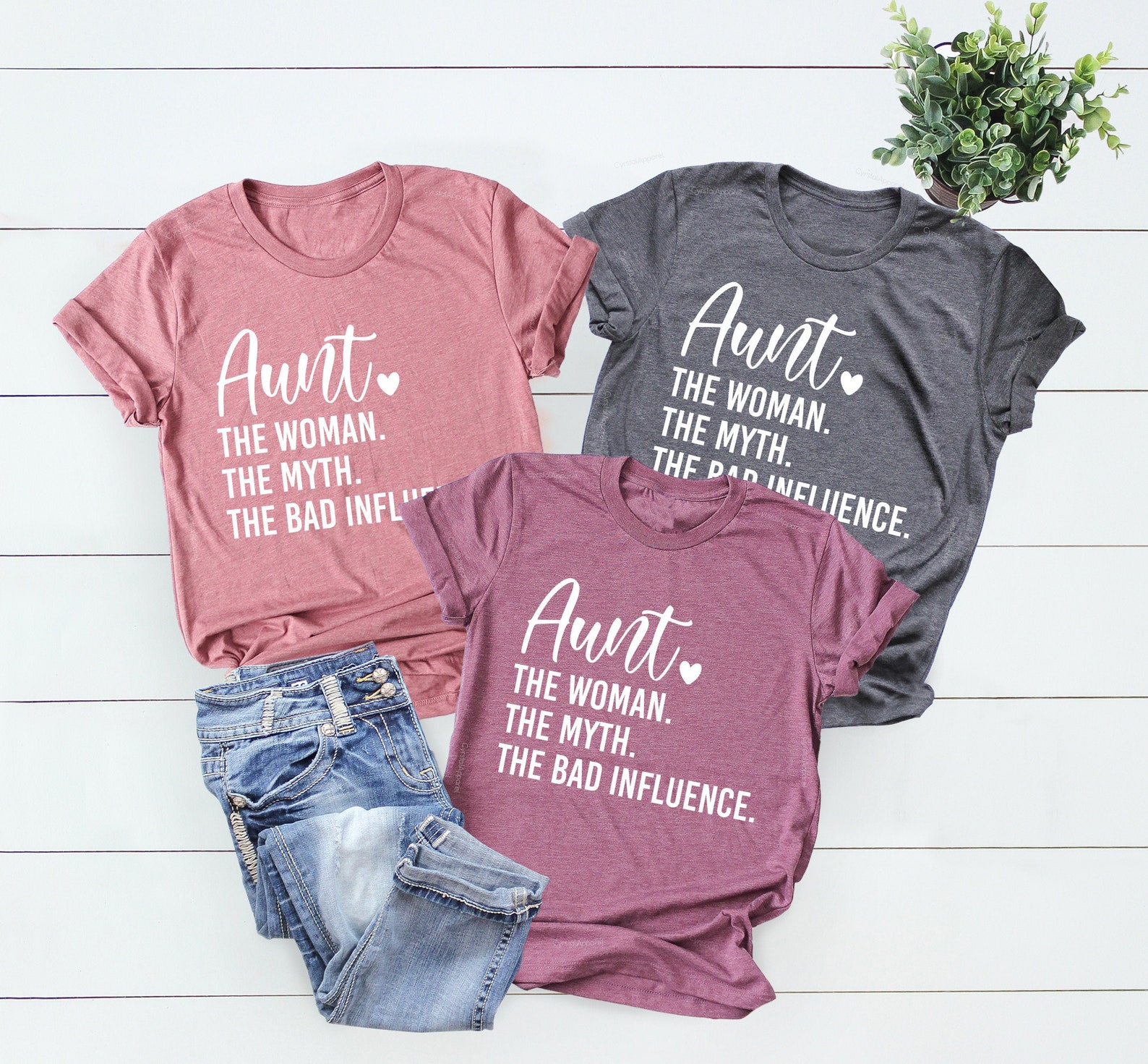 INKtastic Only the Best Aunts Get Promoted to Great Aunt with Flowers Women’s TShirt