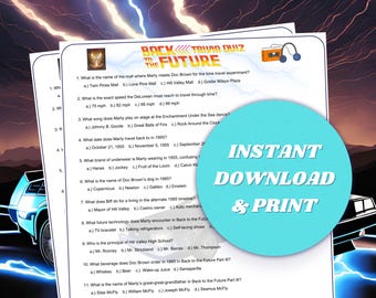 Back to the Future Trivia Quiz: 15 Questions (Printable PDF)