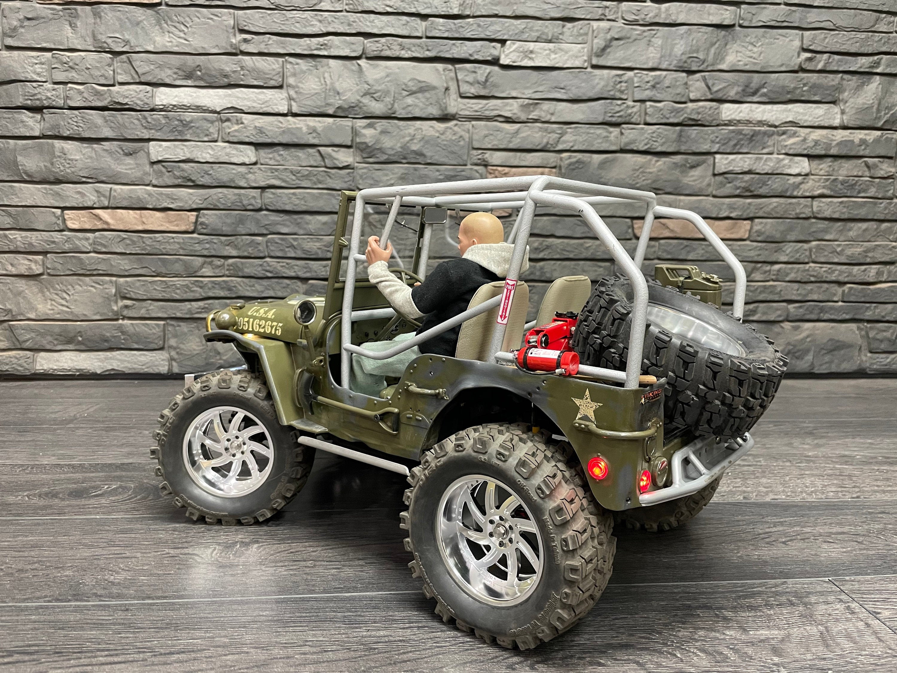 1/6 RC Hasbro o RocHobby Willys Jeep Full Cage Etsy