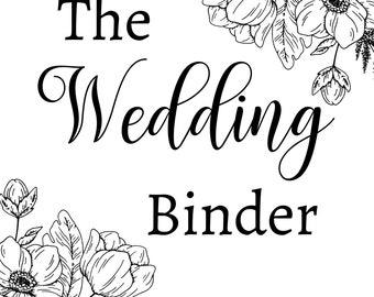 Wedding Planner Binder: 40 Page Ultimate Guide (Canva Editable Digital Template)
