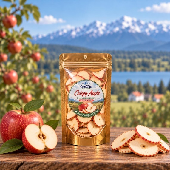 FREEZE-DRIED APPLE / 100% Natural Fruit / No Sugar Added  15 g (0.53 oz)