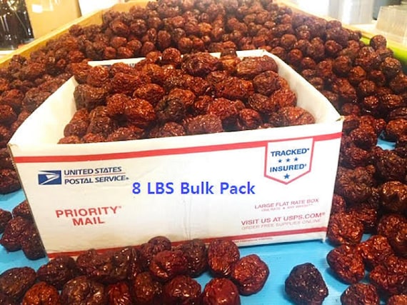 100% ORGANIC Dried Jujube Date California Grown US Seller 대추 Hong Zao 紅棗 táo tàu Bulk