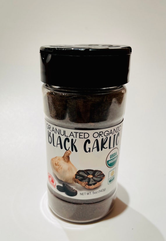 Black Garlic Powder Organic 4 oz Shaker Free shipping -Farm Direct