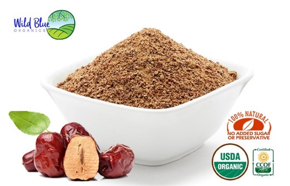 100% Organic Jujube Powder, Freeze-Dried, 红枣粉, 대추분말