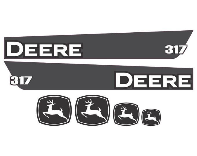 Deere 317 Skid Steer Set Vinyl Decal Sticker 3M - FREE SHIPPING - Etsy