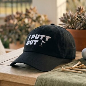 I Putt Out geborduurde vaderhoed - grappig golfcadeau voor mannen