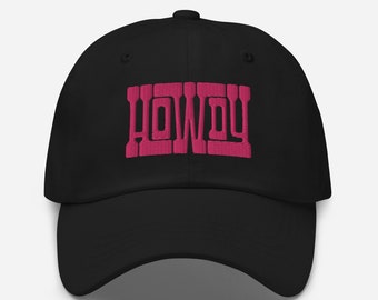 Gorra bordada estilo country western de sarga