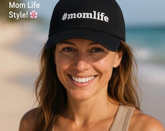 Embroidered Mom Life Hat, Casual Baseball Cap